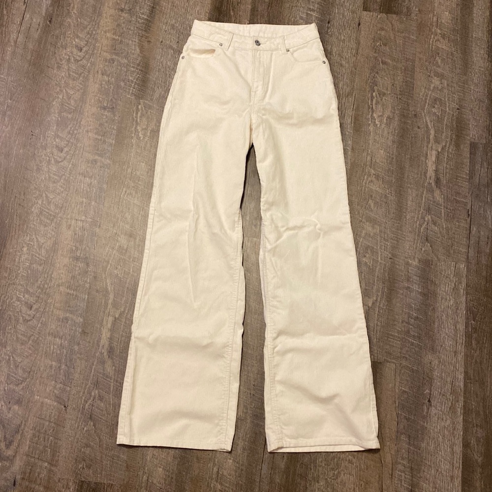 H&M Corduroy Wide Leg Pants (Size 0)